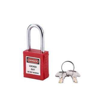Cadenas de sécurité en nylon de qualité supérieure direct d'usine de la Chine clé étanche déverrouiller le dispositif de verrouillage durable antivol poli - Product Image 5
