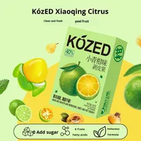 Bonbons Gélifiés Verts aux Saveurs de Mandarine et de Zeste d'Orange VC, Rafraîchissants, Boîte de 100g, Snack Populaire, Vente en Gros