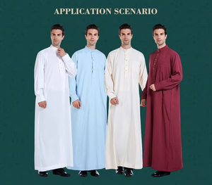 Venta al por mayor de ropa islámica de los hombres de manga larga de estilo marroquí <span class=keywords><strong>Kaftan</strong></span> superventas Monzón Jubba adultos al por mayor vestidos musulmanes - Product Image 2