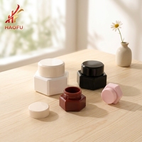 Pots hexagonaux haut de gamme pour gel à ongles avec couvercle, 3g, 5g, 15g, 30g, pour gel de construction, cosmétiques, soins de la peau, échantillons et emballages.