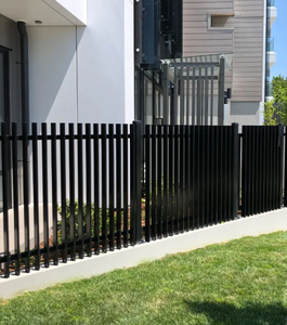 Valla de piquete de metal de aluminio con recubrimiento de polvo negro personalizada Modelado 3D Nuevo diseño europeo para la seguridad del patio delantero del patio trasero - Product Image 3