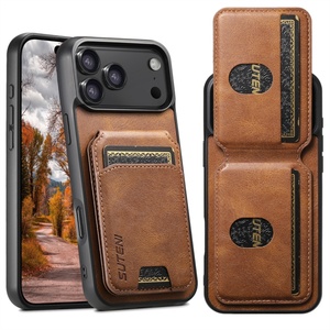 Funda de Teléfono de Cuero PU con Soporte y Protección Antigolpes para Uso Comercial, Compatible con iPhone 17 Air, 16 Pro Max, 14, 15 - Product Image 4