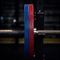Plaques de poids en acier 2,5-25 kg, plaques de bumper colorées revêtues de PU, fournisseur en gros d'équipements de gym, fitness