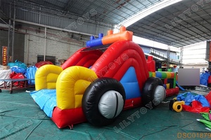 Lilytoys nuevo diseño coche Tema 5K inflables pequeño Mega Run rebote obstáculo inflable carrera de obstáculos para niños - Product Image 6