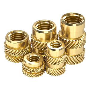 Inserti filettati in ottone M1-M8 con filettatura a spina di pesce per incollaggio a caldo, elementi di fissaggio per stampa 3D e materie plastiche - Product Image 1