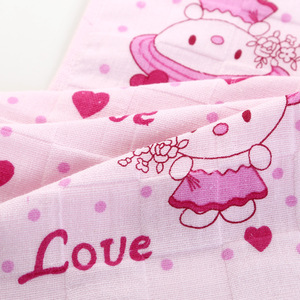 Toalla facial de gasa de algodón, 25x50 cm, estampado de dibujos animados, absorbente, uso doméstico para niños - Product Image 3