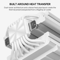 Thermalright Phantom Spirit 120 Vision EVO Whtie Air Cooler Para Cpu avec écran 7 tuyaux de chaleur pour AMD AM5/AM4 Intel LGA