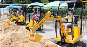 WZD-11 Bouwmachines Simulatie Spel Pretpark Elektrische Kinderen Graafmachine Kids <span class=keywords><strong>Mini</strong></span> Digger Rit - Product Image 5