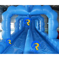 Toboggan aquatique gonflable géant pour adultes, usage commercial et résidentiel, avec piscine et souffleur, haute capacité