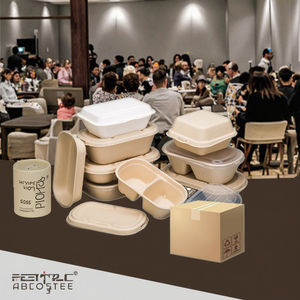 段ボール紙ダブルバーガーボックス無地デザイン光沢マットラミネーションエンボス金箔とスタンピングオプション - Product Image 4