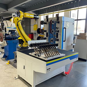 Máquina robótica de afiar e rebarbarbar facas, lixar e polir peças de cobre, totalmente automática, com válvulas - Product Image 4