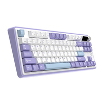 Clavier mécanique Ajazz AK870 TKL, trois modes, 2.4G, BT, filaire, hot-swap, Gasket, RGB, touches PBT, clavier de jeu pour ordinateur portable PC