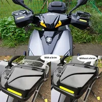 Geliştirilmiş Versiyon Genişletilmiş Yükseltilmiş Büyütülmüş Evrensel Scooter Motosiklet Elektrikli Araç Rüzgar Geçirmez Modifiye Ön Cam