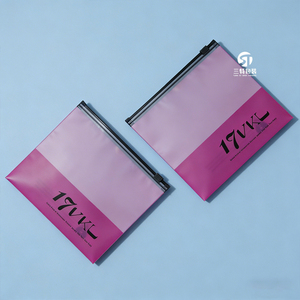 Custom Printed Apparel Packaging Bags Semi Transparent Slider Zipper Bags for Clothing Packaging - Product Image 3