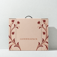 Boîte cadeau pliable personnalisée Lionwrapack avec fermeture magnétique, boîte d'emballage en papier artisanal, boîte pour chaussures et vêtements