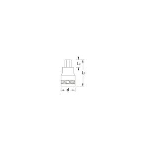 Gedore-6181440ไขควง1 ''ไขควงซ็อกเก็ตสำหรับสกรูในรูปแบบเมตริก-ซ็อกเก็ตมือ4010886618141 1" - Product Image 2