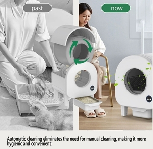 Litière Intelligente Grande et Fermée pour Chats, Contrôlée par Application, <span class=keywords><strong>Auto</strong></span>-Nettoyante et <span class=keywords><strong>Auto</strong></span>-<span class=keywords><strong>Lavante</strong></span>, Idéale pour Maisons Multi-Chats – Produit de Nettoyage et Toilettage pour Animaux de Compagnie - Product Image 3