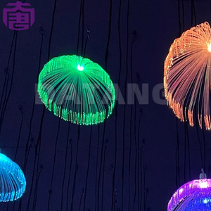 Lustre LED Fibre Optique Méduse RVB Colorée DIY, Lumière d'Ambiance Décorative Multicolore pour Intérieur, IP65 Universel - Product Image 4