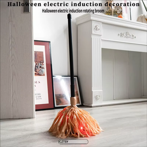 Nouvelle brosse magique électrique de sorcière pour Halloween (lumineuse et mobile) - Style intérieur/extérieur - Product Image 1