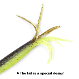 Selco 11.5cm pêche à l'achigan leurre souple multi-queue pieuvre ver appât <span class=keywords><strong>pour</strong></span> poisson prédateur d'eau douce salée - Product Image 5