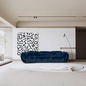 Foshan furnitur Italia kualitas desain <span class=keywords><strong>2</strong></span> tempat duduk <span class=keywords><strong>Sofa</strong></span> set Modern antik 3 tempat duduk <span class=keywords><strong>Sofa</strong></span> beludru mewah - Product Image 1