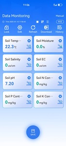 Sensor de Solo Multi-Parâmetro para Monitoramento Digital de Solo em Estufas Agrícolas e Uso com Celular, Sensor de Solo 8 em 1 - Product Image 2