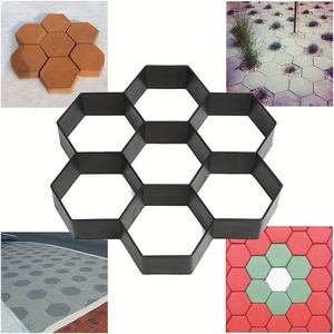 Walk Path Maker Moldes de hormigón reutilizados Pathmate Molding Stepping Stone Paver Walk Way Path Pavimentación Jardín <span class=keywords><strong>Patio</strong></span> Molde - Product Image 2