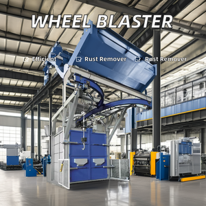 Máquina de granallado de doble gancho Eléctrica aprobada por 9001 Característica de eliminación de óxido de rueda de <span class=keywords><strong>coche</strong></span> Blaster de suspensión de tipo continuo - Product Image 5