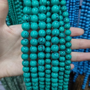 Perles turquoises en <span class=keywords><strong>pierre</strong></span> précieuse ronde, œil <span class=keywords><strong>de</strong></span> tigre, pour la fabrication <span class=keywords><strong>de</strong></span> bijoux, livraison gratuite, vente en gros - Product Image 2