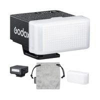 Godox IM20 Mini Flash Diffuser untuk Kamera Hotshoe Kontak Tunggal C Olympus 230 Kedipan Penyesuaian Daya 5 Tingkat Terintegrasi