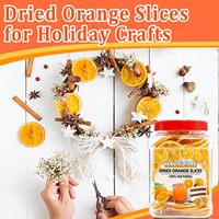 70+ Gemengde Gedroogde Citrus Schijfjes, 4 Soorten Gedroogde Citrusvruchten waaronder Gedroogde Sinaasappel, Citroen, Lime & Grapefruit voor Cocktails en Thee