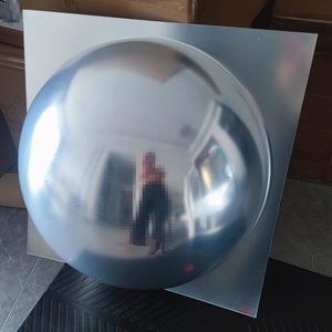 Shatterproof Art Deco Giant Dome &amp; Big Bubble Acrylic Square Wall Decorative <strong>Mirror</strong> Panel 55.5x55.5cm Frameless Edge CONVEX - Product Image 5