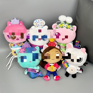Nouvelle Peluche Gabby's Dollhouse, Mercat, Animaux en Peluche de Dessin Animé, <span class=keywords><strong>Chat</strong></span> à Câliner, Poupées <span class=keywords><strong>Gaby</strong></span> pour Filles, Cadeaux d'Anniversaire pour Enfants - Product Image 1