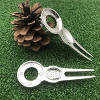 Accessoires de golf en gros en stock – Outil de réparation de divots magnétique vierge en métal pour le golf
