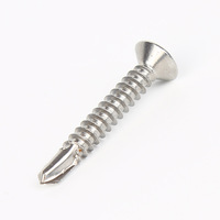 Vis autoperceuses en acier inoxydable SS 304 3,5*9,5 mm pour métal, vis autoperceuses à tête fraisée DIN7504P 316 410, vis pour tôles TEK