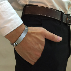 DAIHE moda 316l Acero inoxidable alto pulido impermeable brazalete 18K chapado en <span class=keywords><strong>oro</strong></span> pulsera <span class=keywords><strong>grabada</strong></span> para <span class=keywords><strong>hombre</strong></span> - Product Image 6