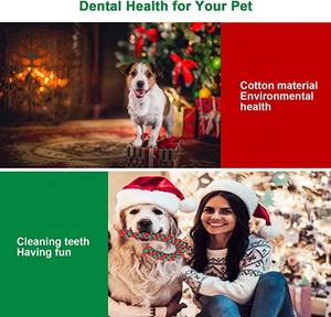 Köpek noel ışıklı ip oyuncak baston şeker Pet noel köpek oyuncak çiğnemek 2 renk ile - Product Image 4