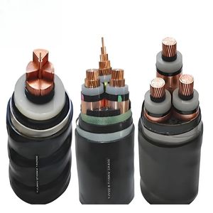 Câble d'alimentation électrique YJY gainé de polyéthylène isolé XLPE échoué pour un usage industriel environnements souterrains extérieurs humides - Product Image 1