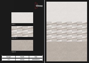 กระเบื้องเซรามิคดิจิตอลขนาด300X600มม. ความสูงยกสูงสำหรับตกแต่งผนังภายนอกอาคารโรงแรมบ้าน - Product Image 3
