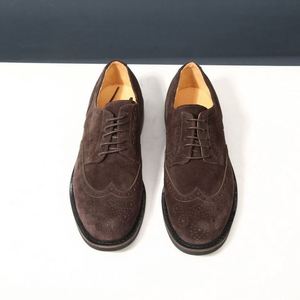 Formal Leather <b>Shoes</b>-men's Genuine Leather Derby with Patchwork and Matte Finish-retro Gentleman's <b>Shoes</b> <b>Height</b> <b>Increasing</b> - Product Image 2