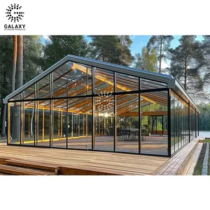 Chapiteau modulaire à portée claire pour le camping en plein air chapiteau à usage intensif cadre en métal tente à toit transparent