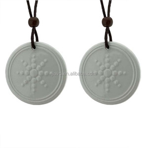 Colgante de energía cuántico para mujer, collar con colgante de energía calar con caja, Lava, Bio Ciencia, girasol blanco, novedad - Product Image 2