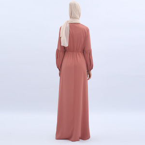 linterna mangas elástico puños étnicos estilo de diseños informales casual abaya musulmana árabe vestido - Product Image 5