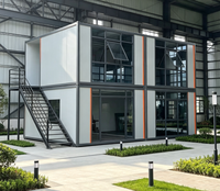 Edificio Contenedor Desmontable de Dos Pisos, Prefabricado, para Cafetería, Bar, Tienda Minorista