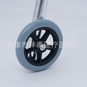 Déambulateur à roulettes Ban Kang en alliage d'aluminium, hauteur réglable, pour personnes âgées, équipement de réadaptation - Product Image 4