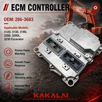 Module de commande du moteur KAKALAI 286-3683, carte électronique ECM pour excavatrice Caterpillar 320D 323D C6.4, pièces détachées