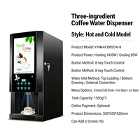 YYHB YYHB-KFJ30SCW-8 Commerciële RVS Multifunctionele Koud-Warm Drankautomaat - IJs Koffie/Melkthee/Sap