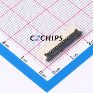 FPC-1.0FX-15PWCR-H20 FFC/FPC Connector SMD,P=1mm,Horizontal Mount Connector Flip Cover Type Bottom Contact 15P 1mm - Product Image 1