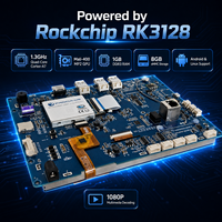 Module LCD TFT 8 pouces avec écran tactile capacitif, résolution 1024x768, Android RK3128 Quad Core pour applications domotiques