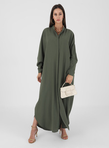Abito lungo musulmano Abaya Jilbab Kaftan da donna abito lungo islamico Dubai abito semplice abito stile africano abito turco sudest Asia <span class=keywords><strong>vestiti</strong></span> - Product Image 5